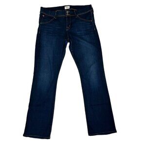 Hudson Jeans women's 32 Blue beth baby boot jeans dark wash stretchy